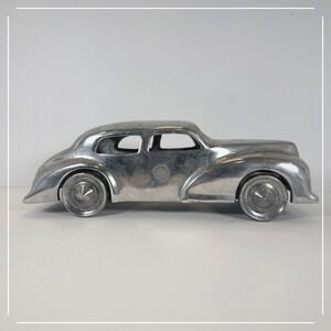 VTG Metal Car Sculpture Art Mid Century Modern Desk Table Decor‎ Cadillac Sedan